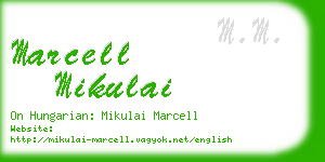 marcell mikulai business card